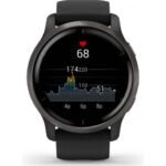 Montre Connectée Garmin Venu 2 Gray-Bracelet Noir – Image 3